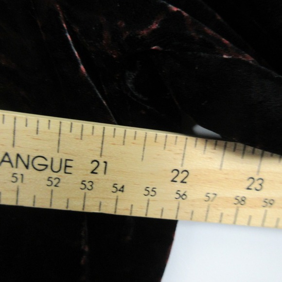 Citron Santa Monica Pearl Velour Blouse Top Button Women L Black Lagenlook 300 - Picture 8 of 10